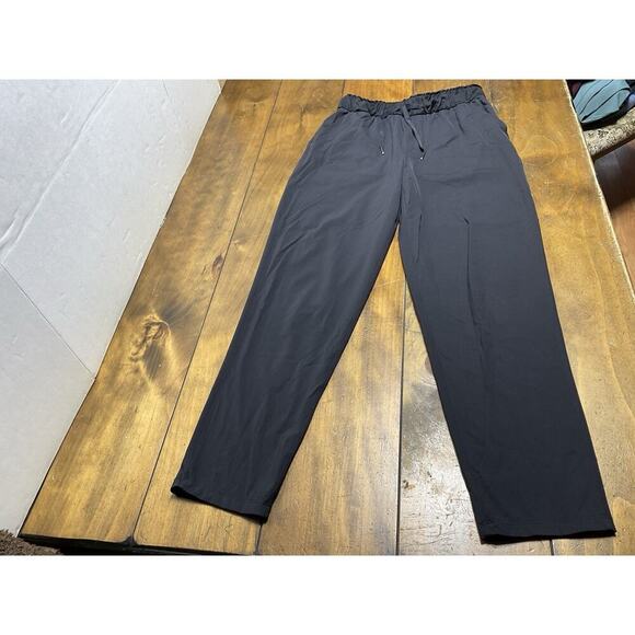 Lululemon On the Fly Pants Size 6 Black Drawstring Waist - Picture 1 of 9